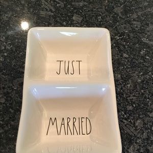 Rae Dunn Just Married Dish